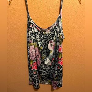 Zig Zag Stripe floral camisole